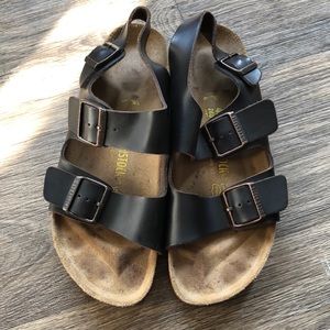 Vintage Birks- brown leather.
